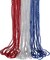 4th of July Beaded Necklace,30 Pcs Patriotic Star Bead Necklaces Red Silver and Blue Accessories,Fourth of July Beads for Independence Day,Memorial Day Patriotic Parades,Party Decor Supplies
